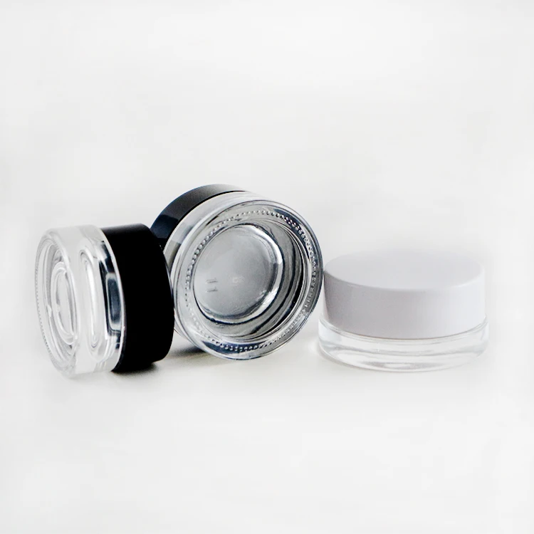 3g 5g 7g Glass luxury glass face cream eye cream skin cream medication jar with cap