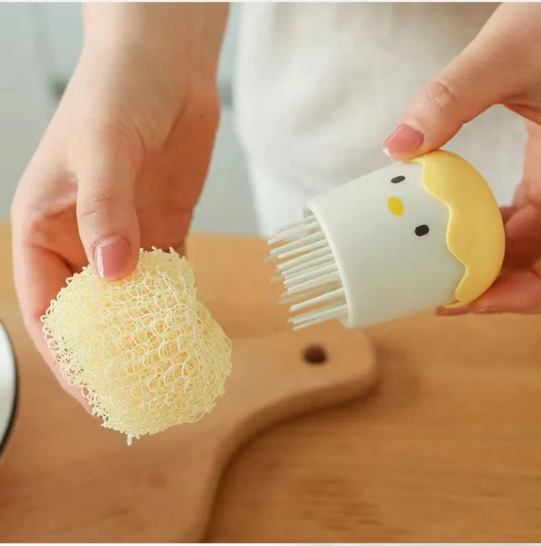 New Home Kitchen Washing Utensils Pot Dish Brush With Washing Up Liquid Soap Dispenser Wash Pot Brush Kitchen accessories