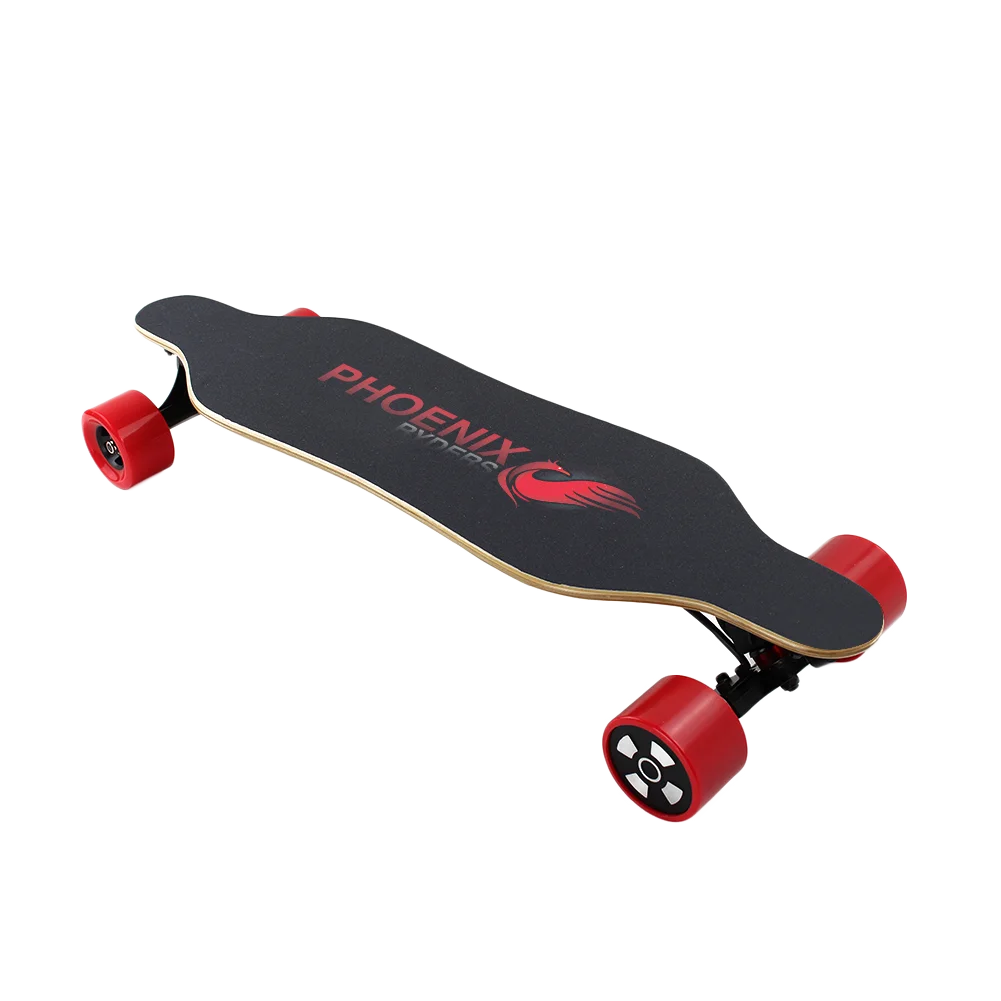 
Hot selling Phoenix Ryder mini longboard plus 16 MPH 5.2 AH Lithium Battery Upgraded LCD Remote Dual Motors Electric Skateboard 
