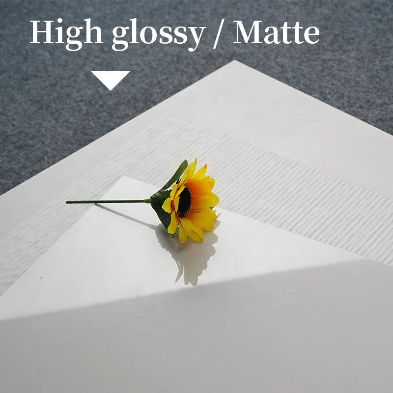 Vitrified ivory white colored 600x600 gloss pure white polished porcelain floor tiles