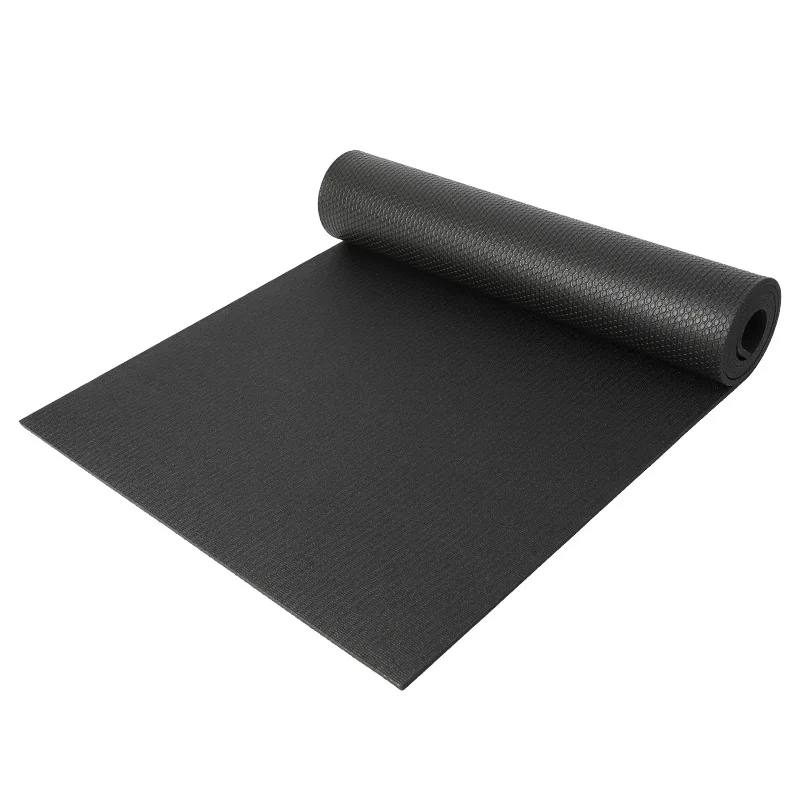 Wholesale High Density Custom Logo Eco Friendly Anti Slip Strong Grip 5mm 6mm 8mm Pvc Black Yoga Mats Yogamat