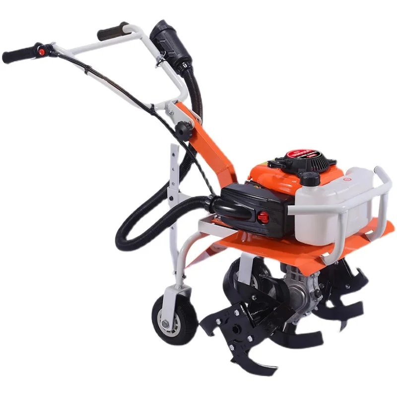 Multifunctional Household Hand Pushed Lawn Cultivator Use for Weeding and Soil Loosening Power Tool