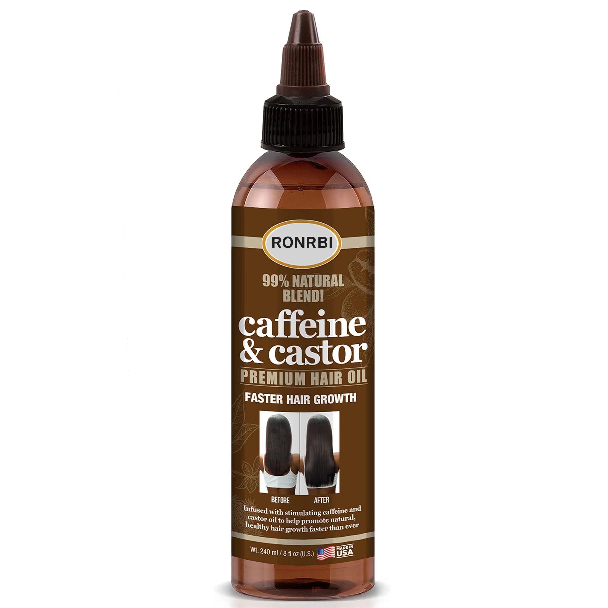 100% Pure Natural Nourish Hair Skin & Nails Premium Hair Growth Organic Jamaican Black Castor Oil