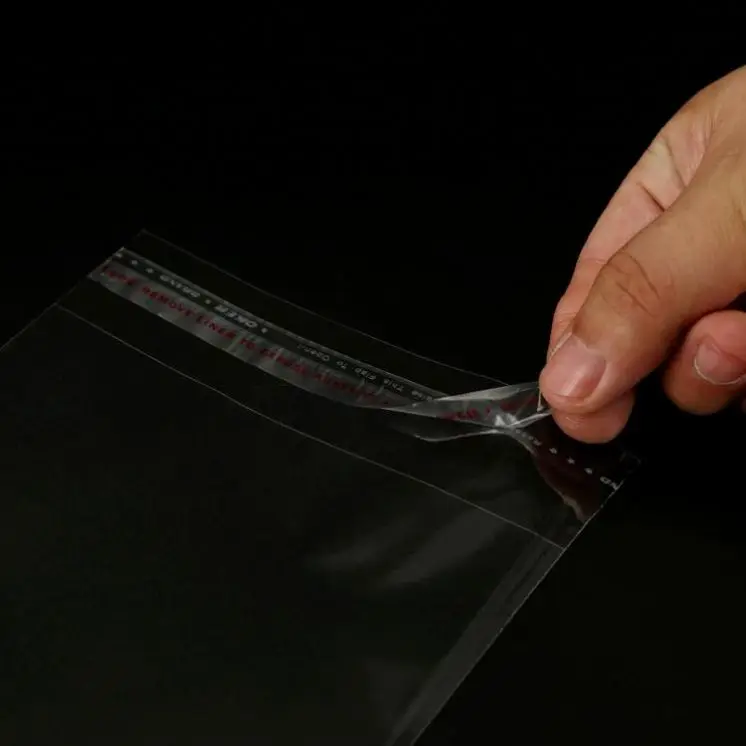 Custom Print Logo Eco Friendly Ziplock Clear Garment Black Packaging Bag With Zipper Clothing Transparent Opp Other Plastic Bags