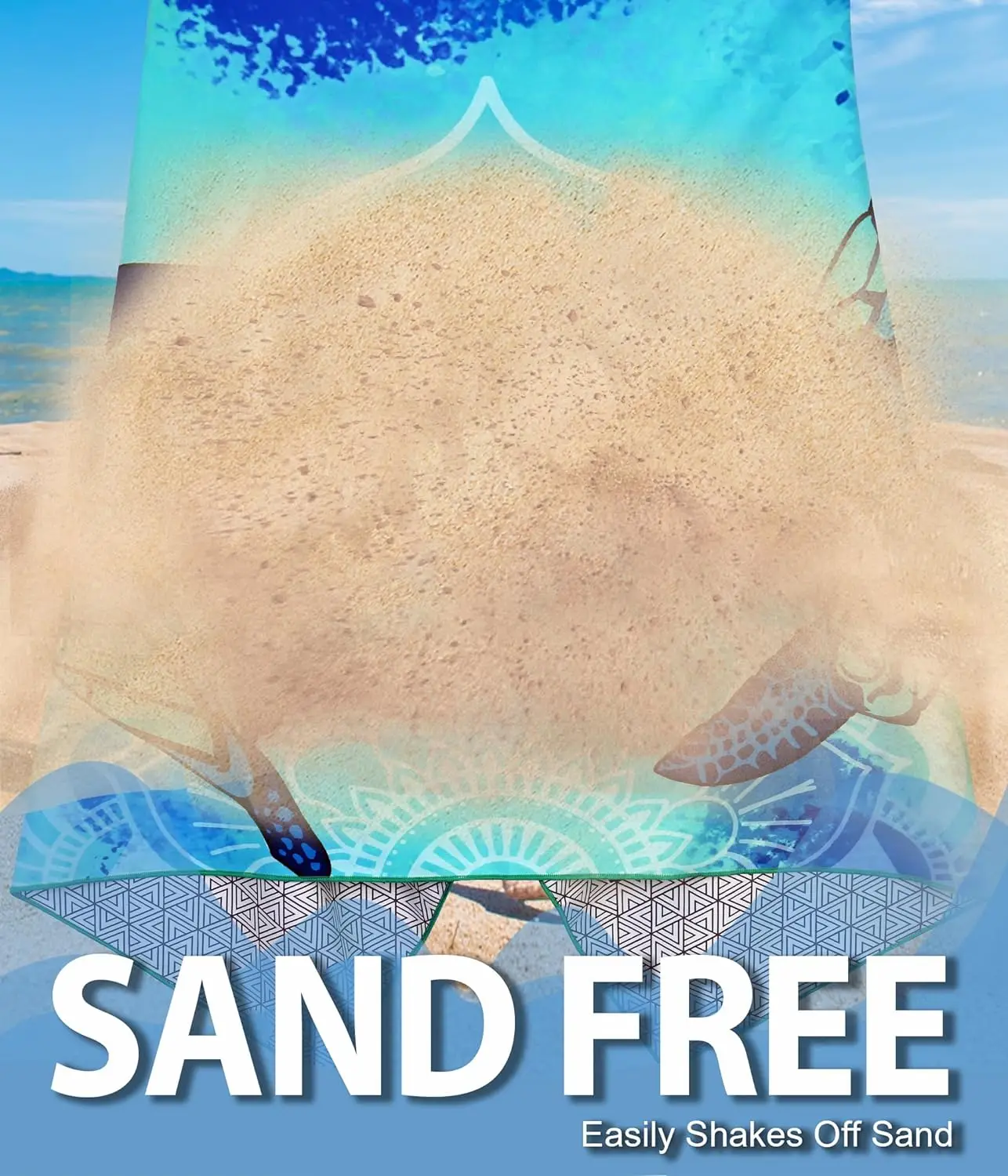 New Design Rpet Suede Waffle Microfiber Beach Towel With Digital Printing Velour Cotton Beach Towel Custom Logo