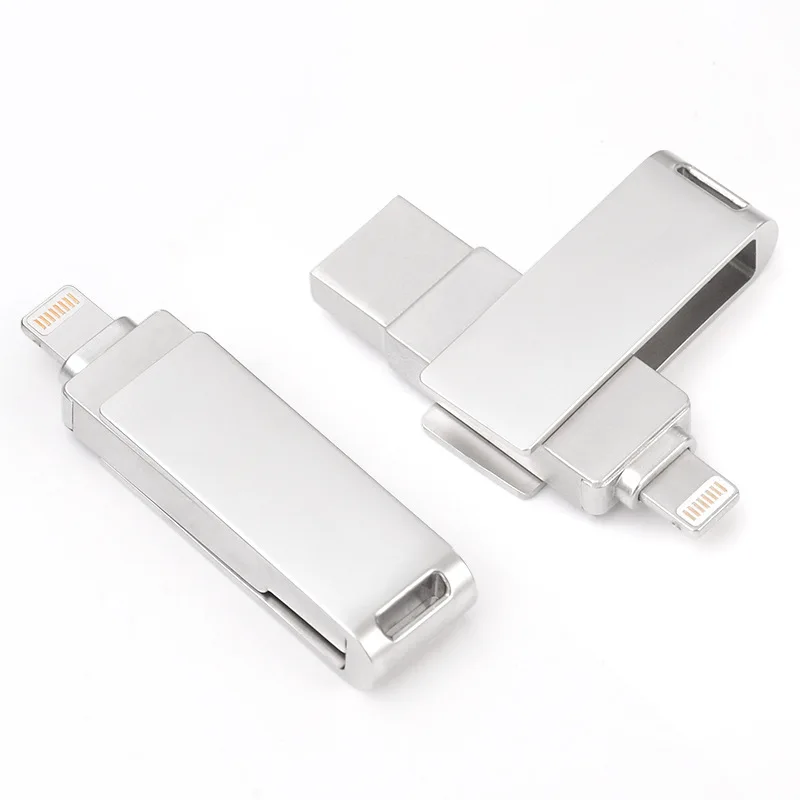 Usb Stick Usb Flash Drive For Iphone Ipad Pendrive 2.0 64gb Usb 32gb 128gb 2 in 1 Pen Drive For ios External Storage Devices