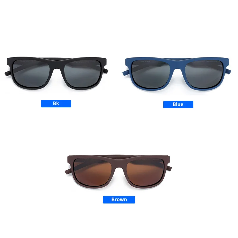 Hot Selling TR90 Sport Polarized Sunglasses for Men Driver Driving Shades Classic Square Mirror Uv400 Protection Sun Glasses