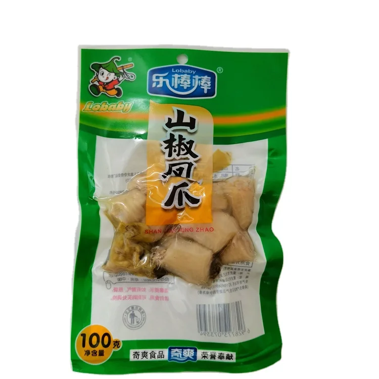 
China Supplier Production Line Pickled Peppers Chicken Feet Snack For Sale 
