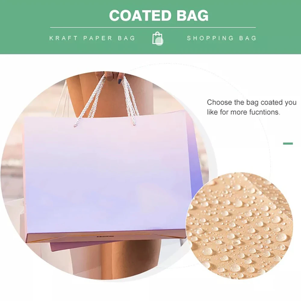 Wholesale Custom Printed Logo Luxury White Paper Bag Retail Boutique Shopping Gift Paper Bags With Your Own Logo