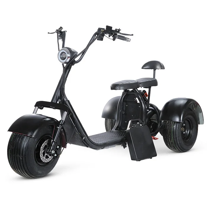 3 wheel electric scooter electric tricycle 2000W 60V oil brake city adult motorized tricycles