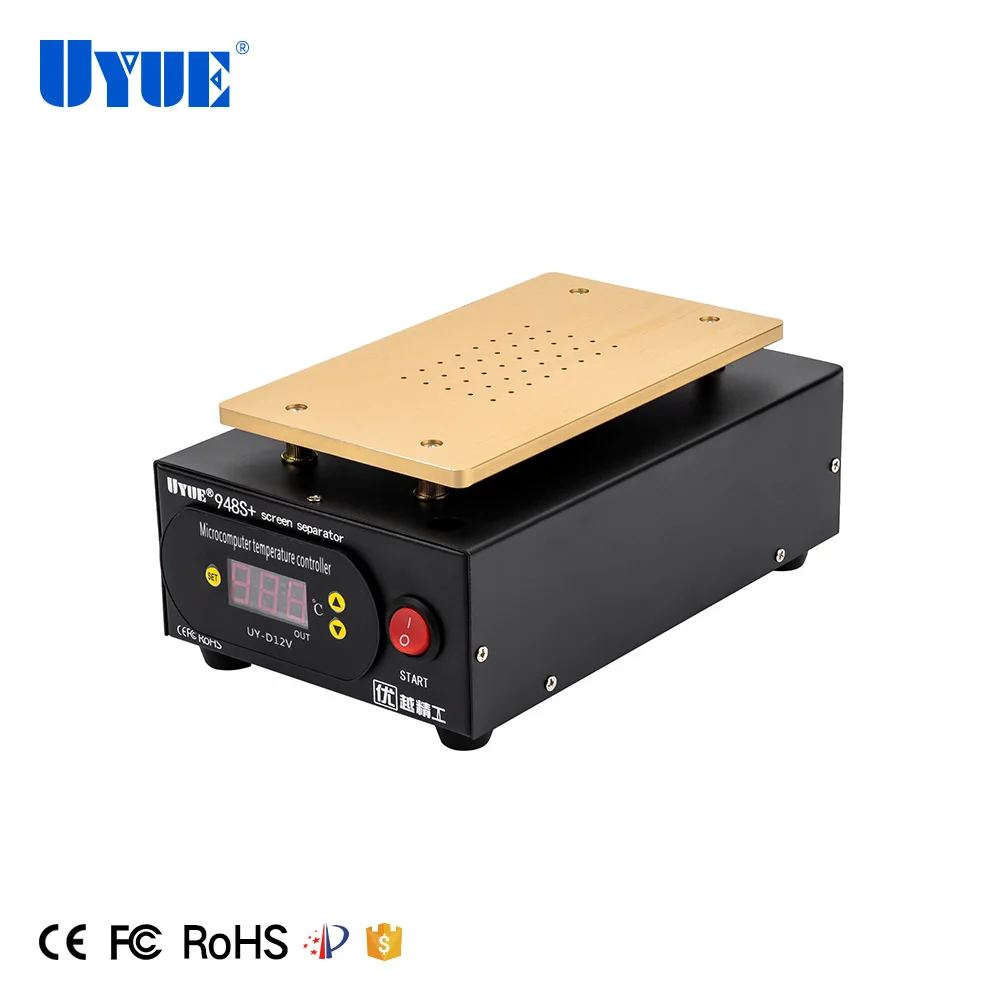 UYUE 948S+ 7 Inch Built-in Vacuum Pump LCD Digitizer Touch Screen Glass Separator for iPhone