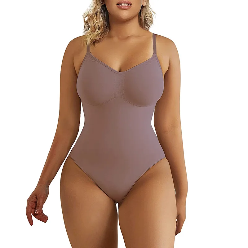 Women One Piece Plus Size Waist Trainer Jumpsuits Slim Full Body Briefs Shapewear Tummy Control Tops Seamless Thong Bodysuit