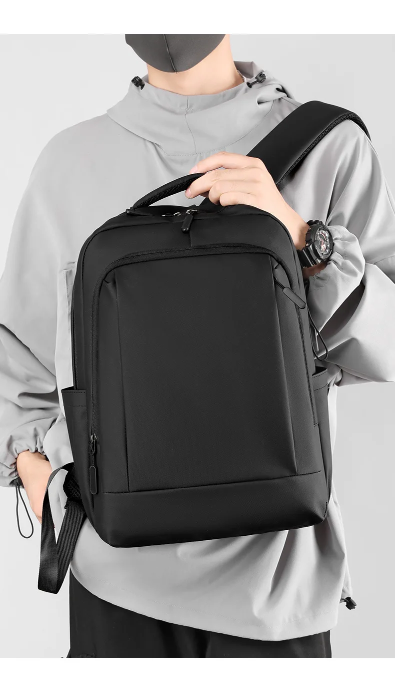 Wholesale 15.6 inch Laptop Storage Men Male Blue Black Gray Multifuncional Pockets Professional Backpack