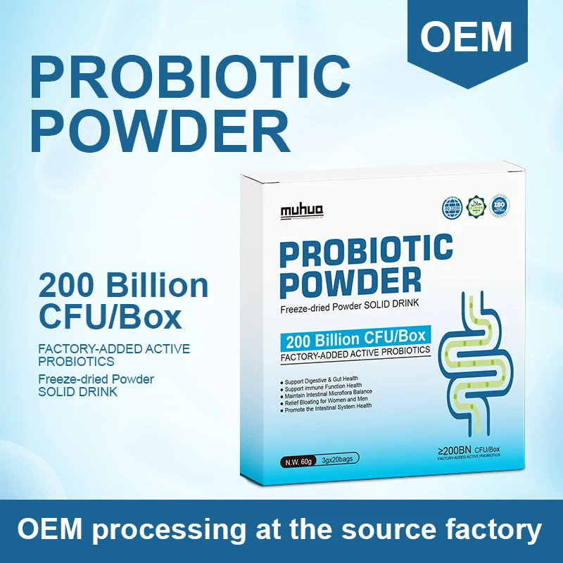 OEM processing logo Bifidobacterium regulating gastrointestinal and immune enhancing probiotic freeze-dried powder