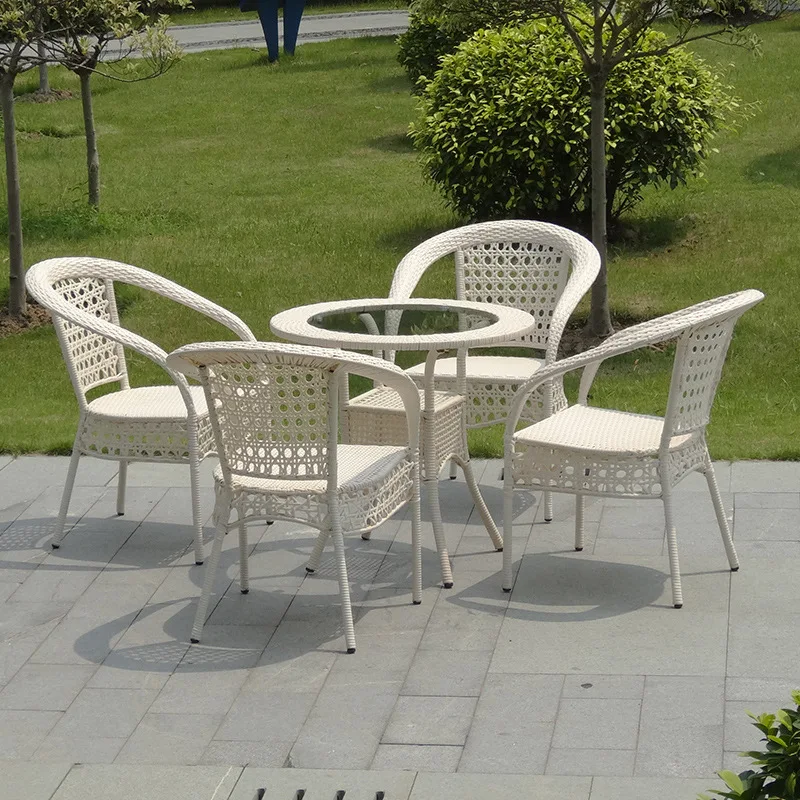high quality rattan outdoor  furniture set patio umbrella rattan coffee table rattan chairs