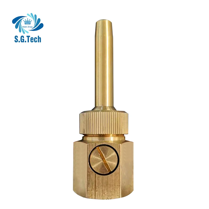 2023 Hot Sale Adjustable Direct Injection Fountain Nozzle Wholesale Copper Brass Fountain Nozzle