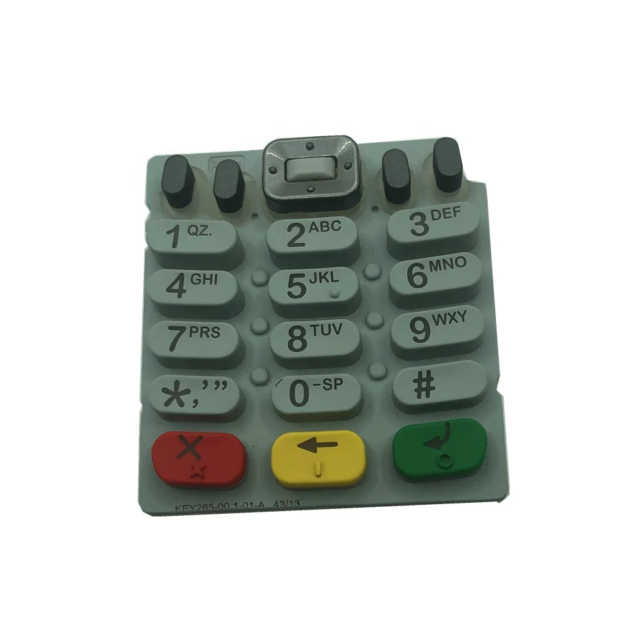 Customized VX675 silicone keypad keyboard for Verifone vx675 pos machine.VX520 VX680 VX690 C680 X990 Z240M V400m PP1000SE