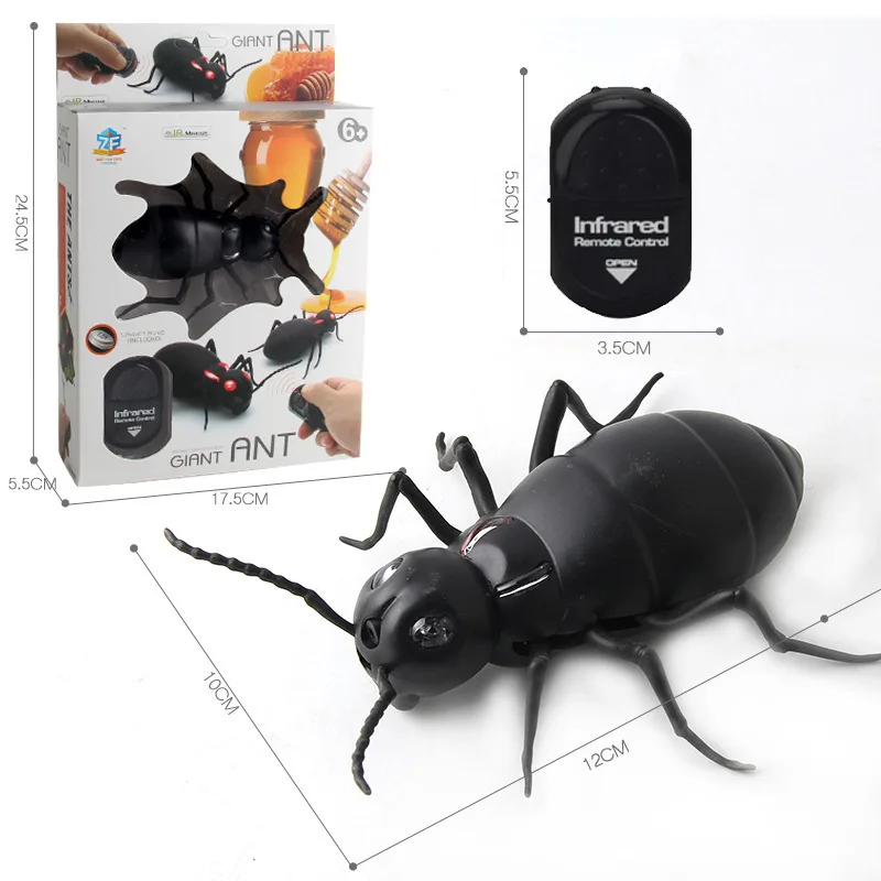 Electric Infrared Remote RC infrared Remote Control Beetle Insect Toy for Animal Model Insect Jokes Toy