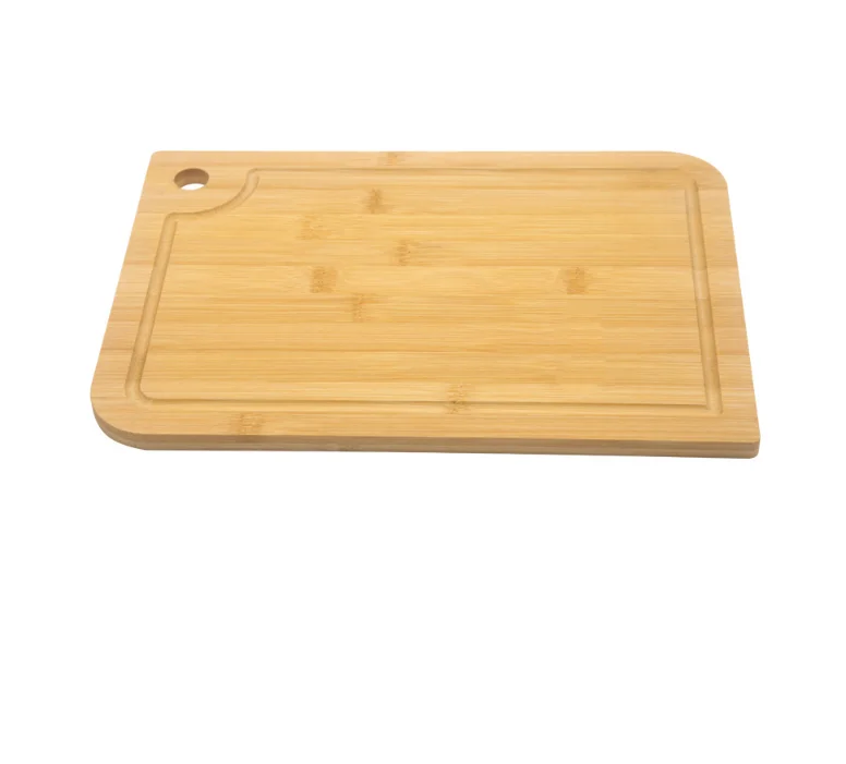 Simple square bamboo vegetable fruit cutting board