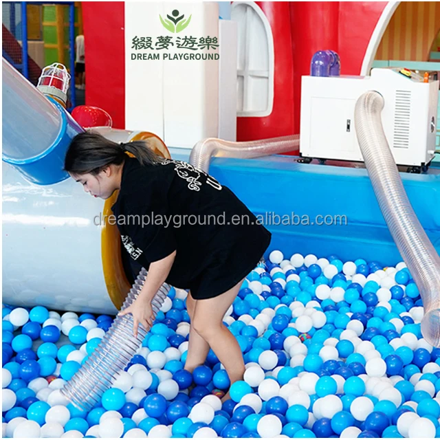 Dream commercial powerful mobile indoor playground ballpool automatic ocean ball pit dry cleaning cleaner washing washer machine