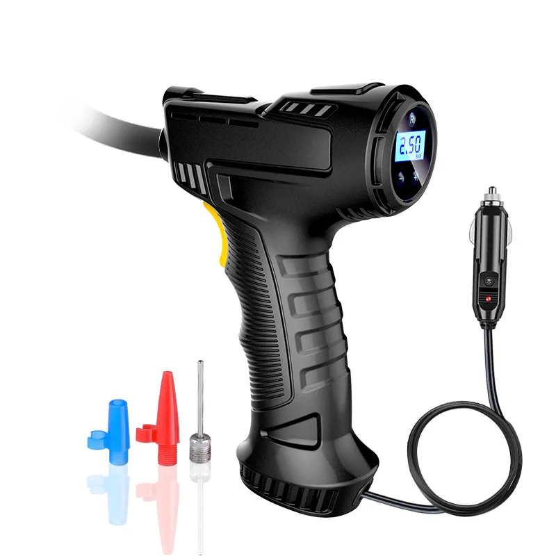 Car Portable Cordless Electric Air Pump Multifunctional Car Tire Inflator Auto Stop Air Pump Car Air Compressor