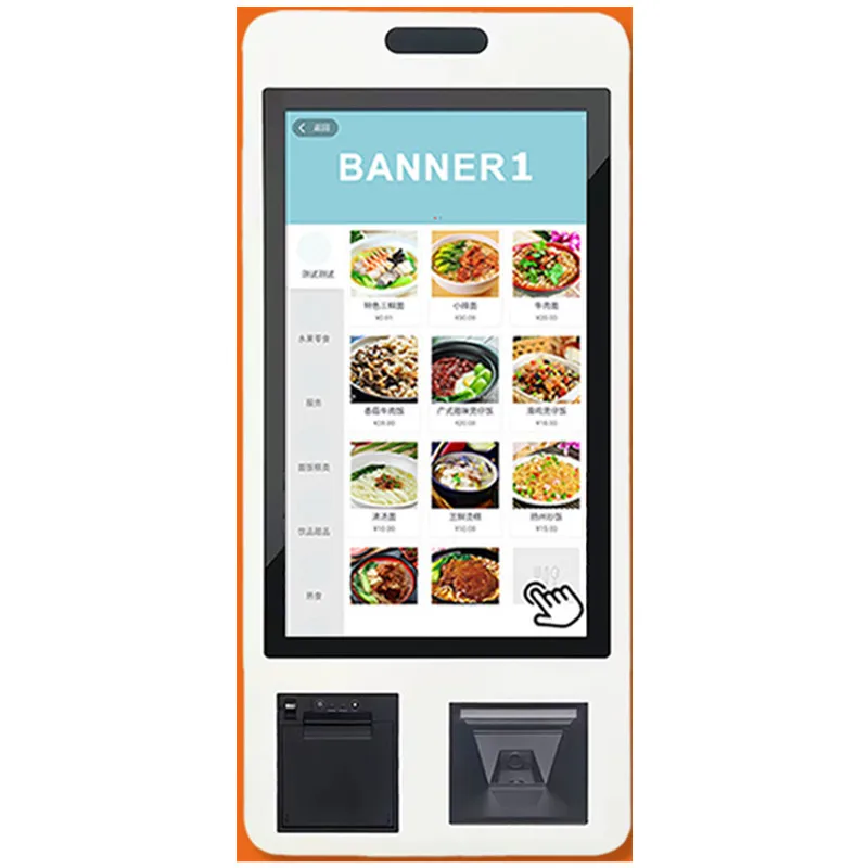 32 inch Touch Screen Self Service Ordering Machine Payment Order Kiosk For Restaurant