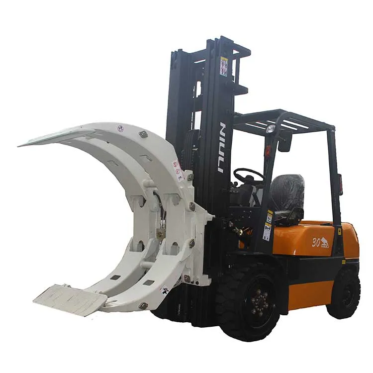 3000kgs Diesel Forklift With Paper Roll Clamp,ISUZU Engine