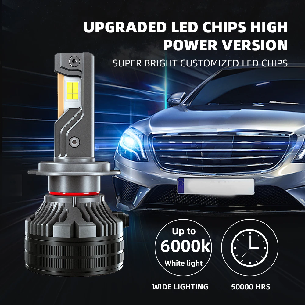 Bull Vision P7Q 200W 31000lm super bright auto lamp H4 led headlight bulb H7 H11 9005 led headlights for car accessories