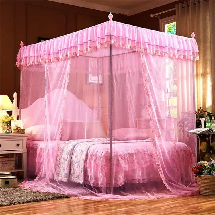 Palace design high quality folding double bed canopy mosquito net with hook