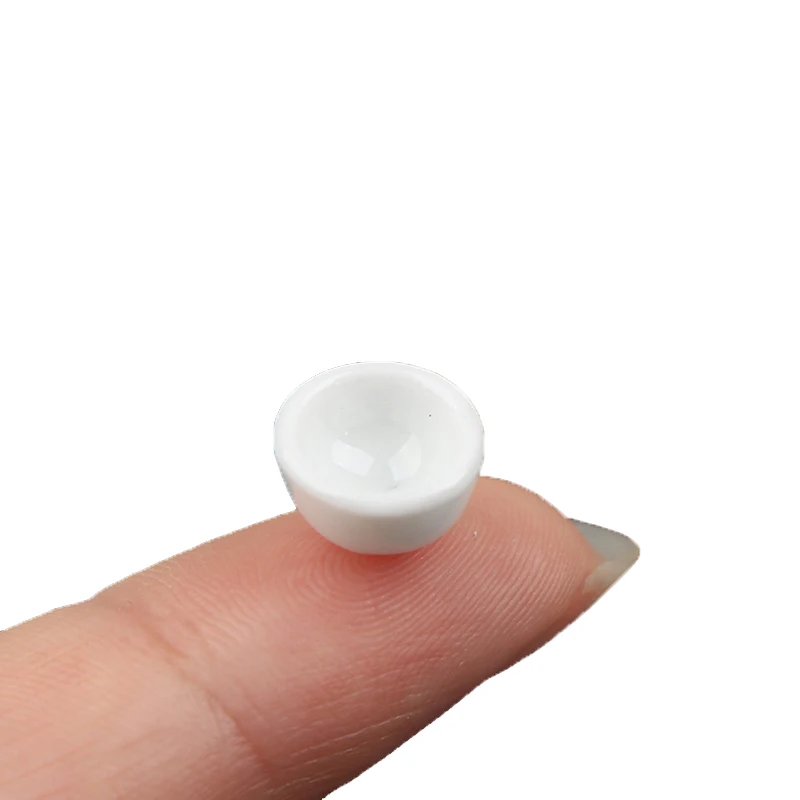 1:12 Dollhouse Miniature White Ceramic Bowls Cups Model Kitchen Furniture Accessories For Doll House Decor Toys