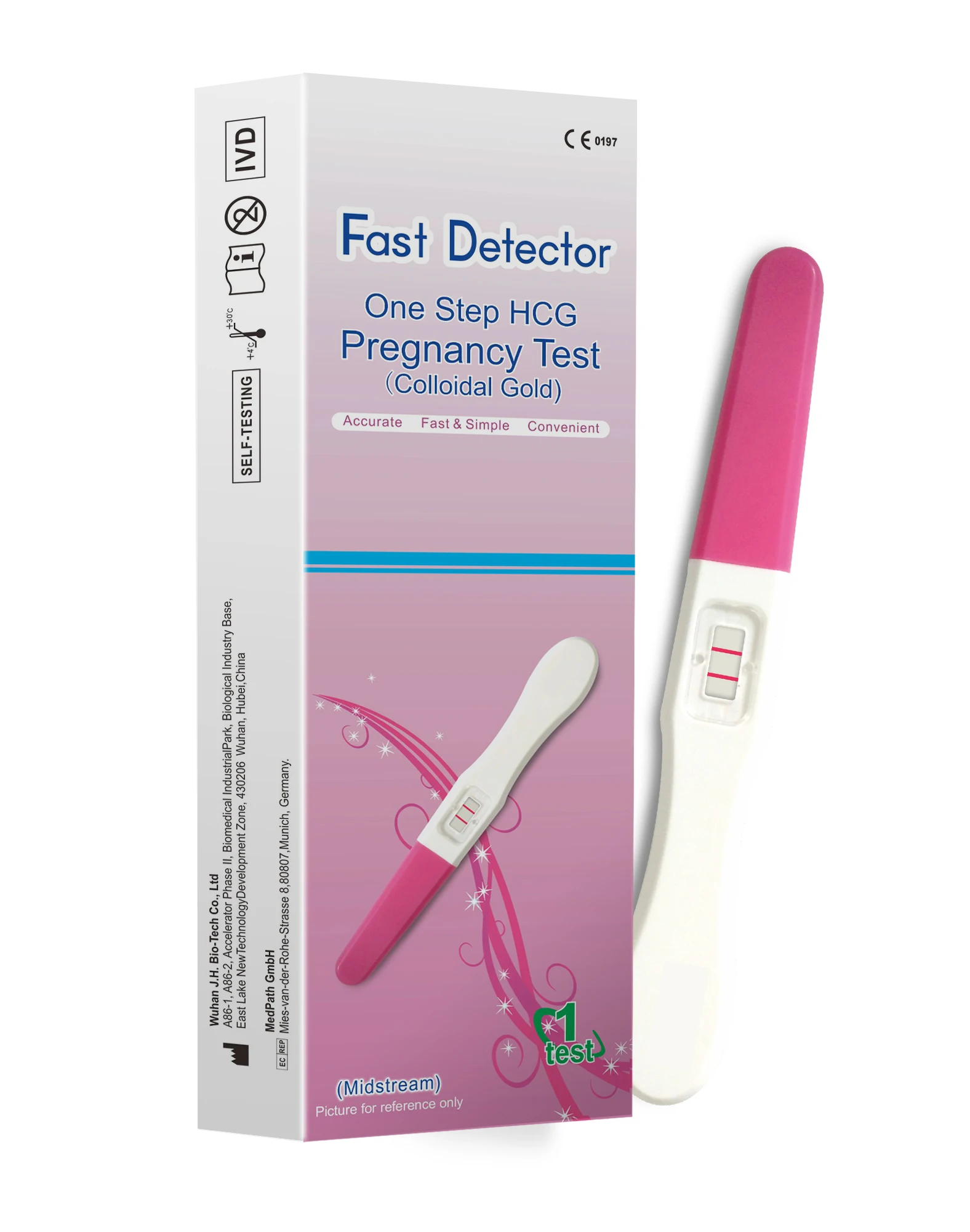 early detection one step pregnancy test HCG test midstream