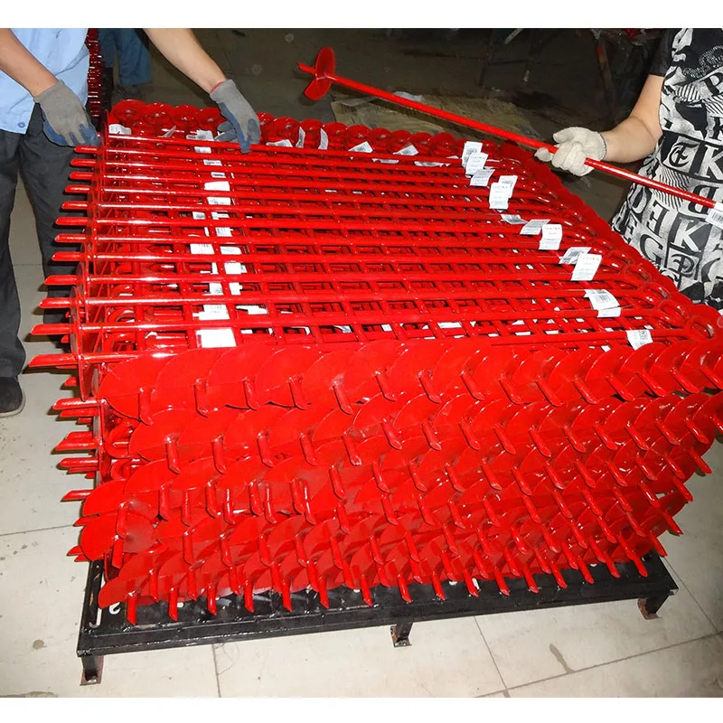 Earth Rod Anchor Ground Mechanical Driven Tipping Plate Anchor Auger Solid Shaft Out Stake Helix Spiral Screw Socket