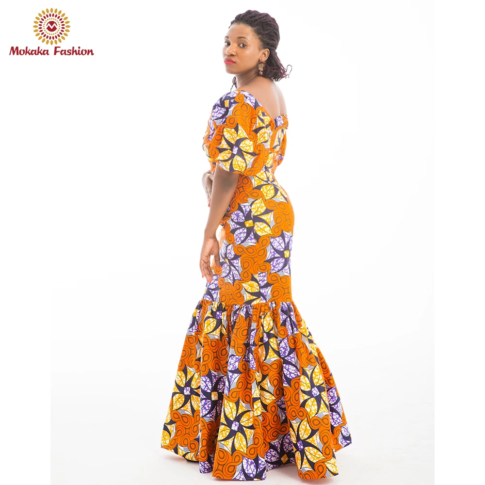 
2020 Ladies african evening dresses Evening Dress African Kitenge Prom Party Designs Dresses 