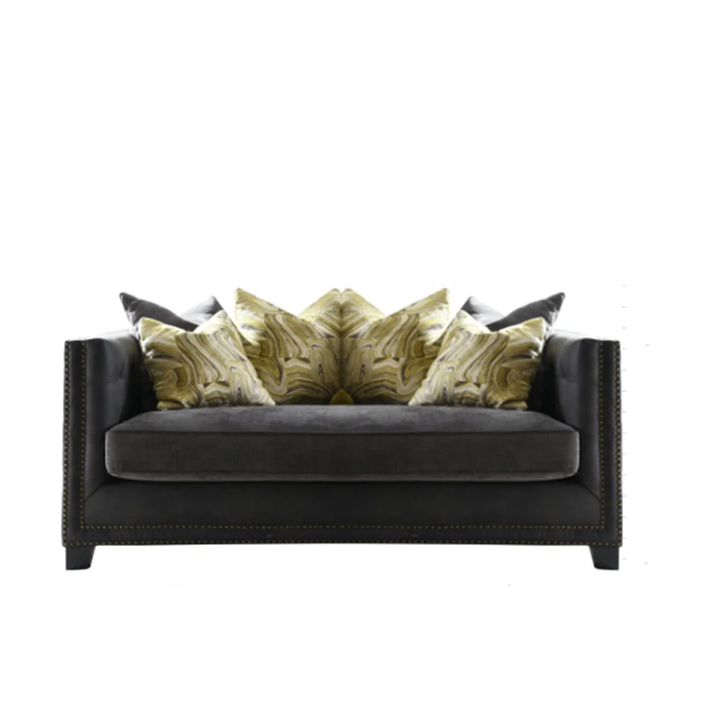 New contemporary sofa set furniture 2 seat Tuxedo American style chesterfield living room couch for hotel