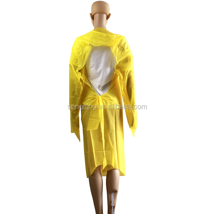 SMS PP+PE Hospital PP Nonwoven Level 2 Disposable Isolation Gown Price List
