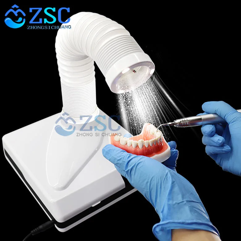 Vacuum Cleaner dental lab Equipment dust extractor for lab 60W Dust Collector Extractor Portable Desktop Vacuum Led Dental Lab