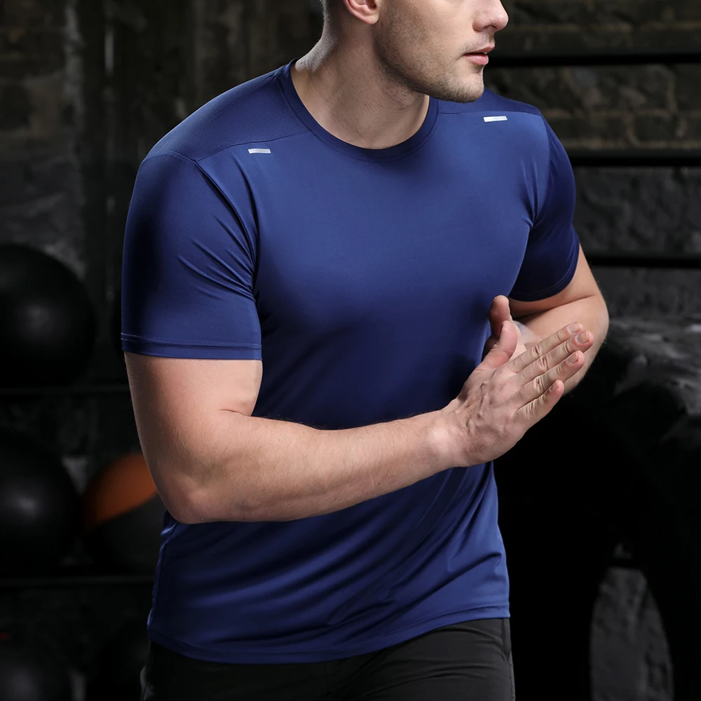 Men s QuickDrying Gym Shirts Joggers Set Fitness Apparel Combo Muscle Compression Tshirt Blank Design Sublimation Wear