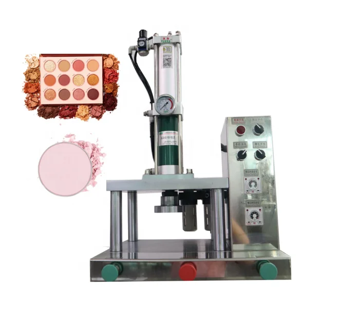 Hand Manual Semi Automatic Laboratory Dry Powder Pressing Machines Eye Shadow Foundation Compact Powder