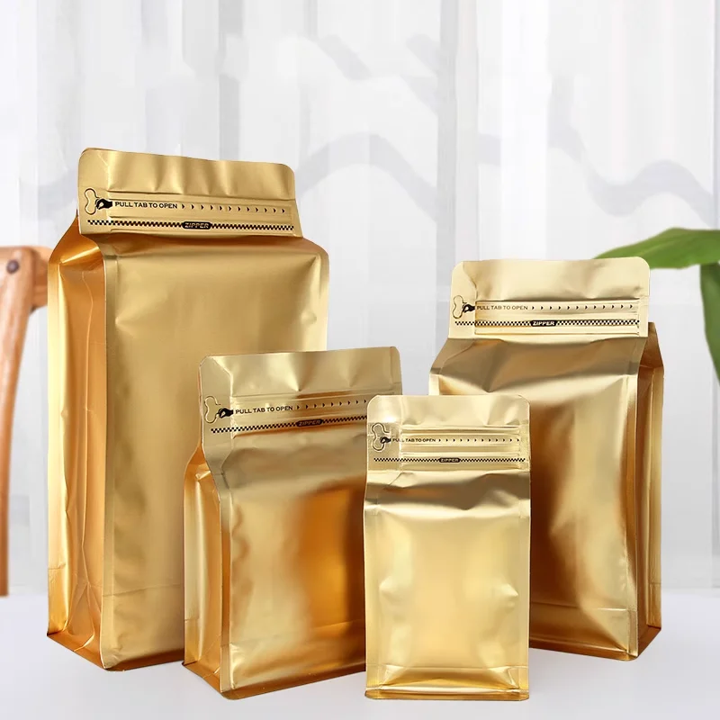 Low Price Custom Printing/Laber Valve/Vented Mylar Coffee Bags Packaging Coffee Bags with Logo and Zipper