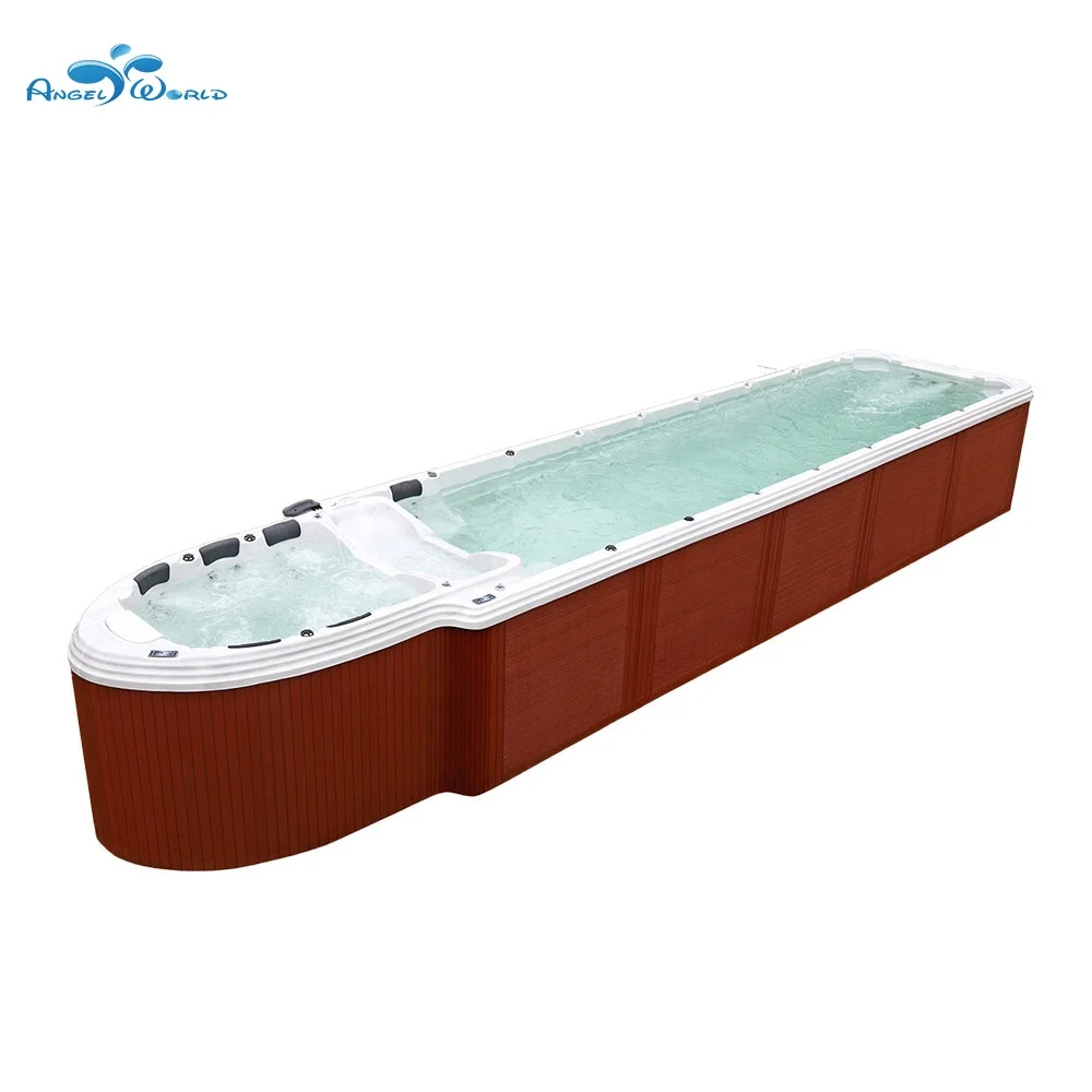 11.8 Meter Ship Shape Luxury Balboa System Outdoor Endless Swimming Pool