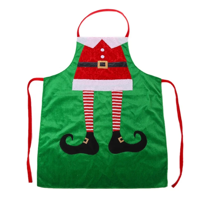 New Christmas decorations Christmas holiday clothing supplies Christmas kitchen apron family party supplies art and craft