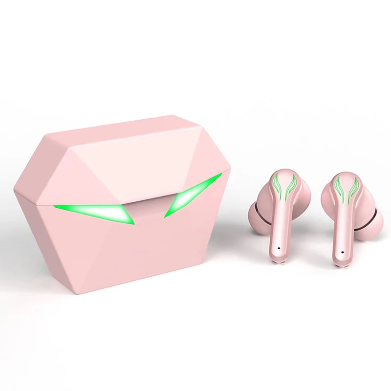 Verified Supplier  wireless waterproof ipx5 gaming earphone led light charging bin tws earbuds for mobile phone