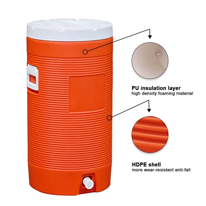 High Performance insulated slim custom can instant cool compact drink cooler ice bucket beer cooler for camping accessories