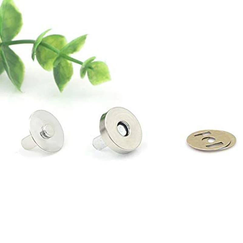 Bag Accessories 18mm Snap Button Magnet Handbag Slim Magnetic Snaps Fasteners Custom Wallet Magnet Button for Leather Bag