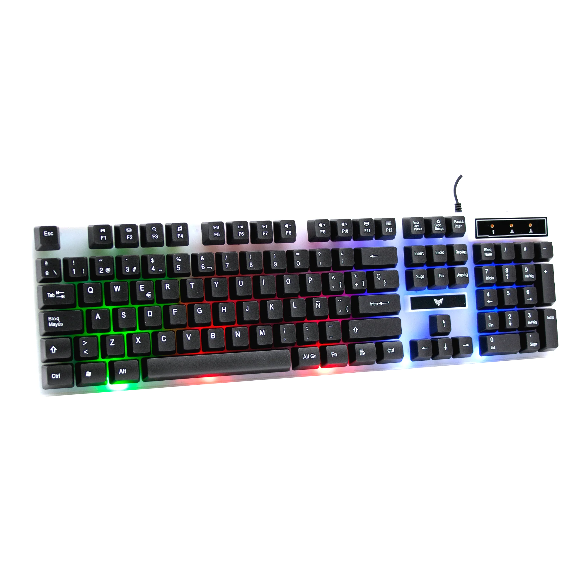 Spanish Abnt layout gaming keyboard at stock CMMK-201