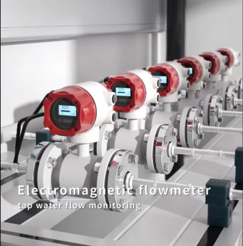 Hot sale IP68 liquid electromagnetic flow meter milk intelligent waterproof sea water electromagnetic flowmeter