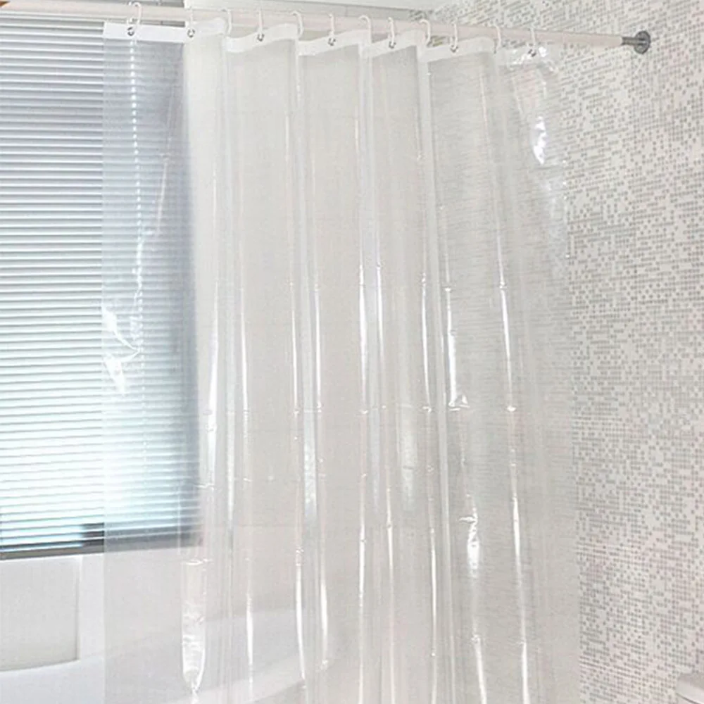 Waterproof shower curtain set  high quality transparent Eco Friendly EVA shower curtain