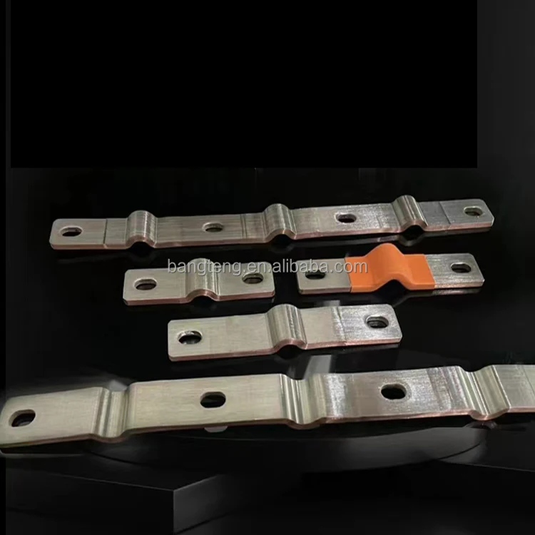 Flexible Copper Busbar Battery Connectors Hard Copper Busbar for Power Distribution Bending Busbar