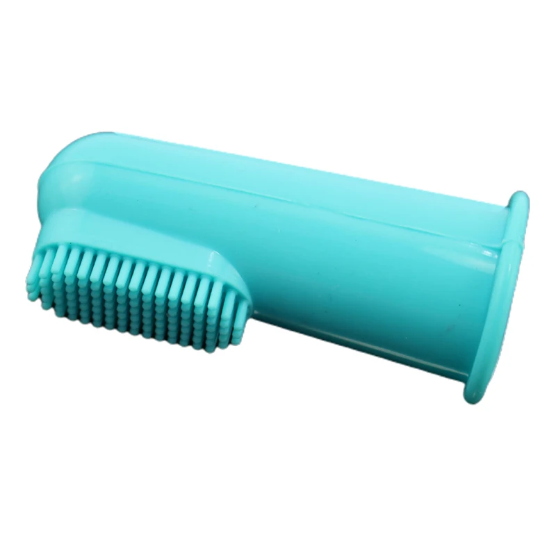 China Suppliers Food Grade Soft 360 Pet Silicone Finger Toothbrush