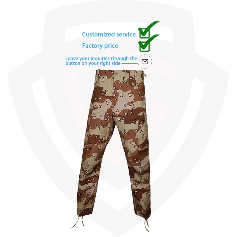 Doublesafe bdu Style Desert chocolate chip Camo uniform Tactical Uniform Clothing Tactical Clothes Camouflage Suit Clothing Wear